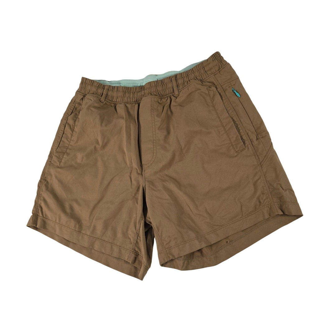 Birddogs Men Khaki‎ Brown Athletic Gym Shorts Built-in Liner 6 Inch Inseam Small